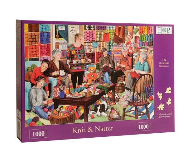 The House of Puzzles (3220) - "Knit & Natter" - 1000 pezzi