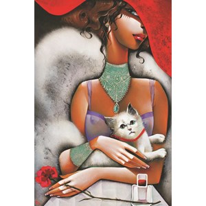 Gold Puzzle (61284) - "Lady with a Cat" - 1000 pezzi