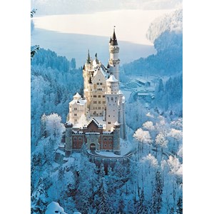 Ravensburger (16219) - "Neuschwanstein Castle in Winter" - 1500 pezzi