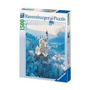 Ravensburger (16219) - "Neuschwanstein Castle in Winter" - 1500 pezzi