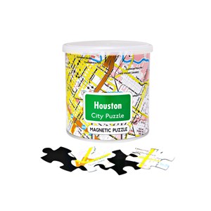 Geo Toys (GEO 241) - "City Magnetic Puzzle Houston" - 100 pezzi