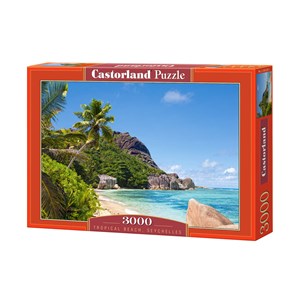 Castorland (C-300228) - "Tropical Beach, Seychelles" - 3000 pezzi