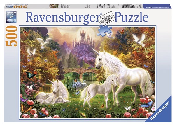 Ravensburger (14195) - "Enchanted Unicorns" - 500 pezzi