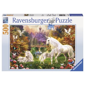 Ravensburger (14195) - "Enchanted Unicorns" - 500 pezzi
