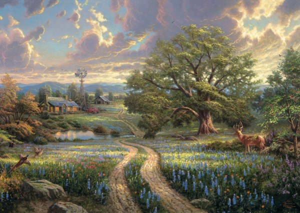 Schmidt Spiele (58461) - Thomas Kinkade: "Country Idyll" - 1000 pezzi