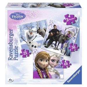 Ravensburger (07276) - "Frozen" - 25 36 49 pezzi