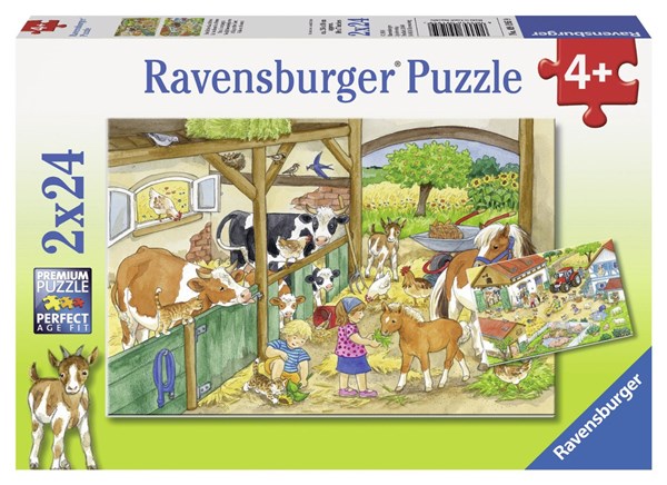 Ravensburger (09195) - "Day at the farm" - 24 pezzi