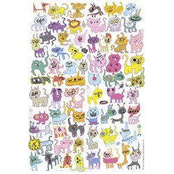 Heye (70169-29482) - Jon Burgerman: "Scribbled Cats" - 150 pezzi