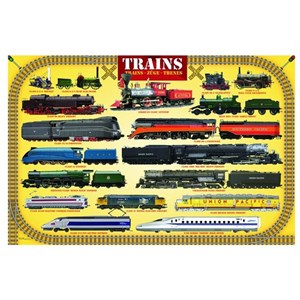 Eurographics (8104-0090) - "Steam Locomotives" - 100 pezzi