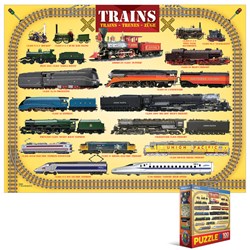 Eurographics (8104-0090) - "Steam Locomotives" - 100 pezzi