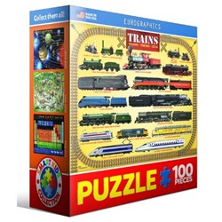 Eurographics (8104-0090) - "Steam Locomotives" - 100 pezzi