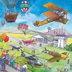 Ravensburger (09273) - "On the Road and in the Air" - 49 pezzi
