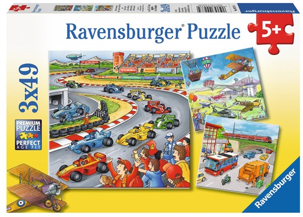 Ravensburger (09273) - "On the Road and in the Air" - 49 pezzi