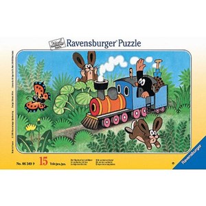 Ravensburger (06349) - "Little Mole, Engine Driver" - 15 pezzi