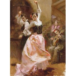 Art Puzzle (4600) - Pino Daeni: "Dancing in Barcelona" - 1500 pezzi