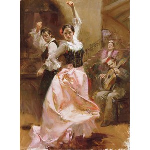 Art Puzzle (4600) - Pino Daeni: "Dancing in Barcelona" - 1500 pezzi