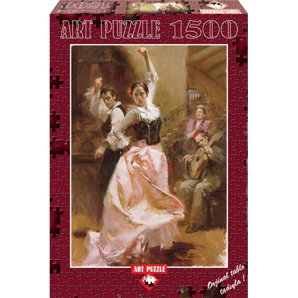 Art Puzzle (4600) - Pino Daeni: "Dancing in Barcelona" - 1500 pezzi
