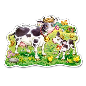 Castorland (B-120062) - "Cows on a Meadow" - 12 pezzi
