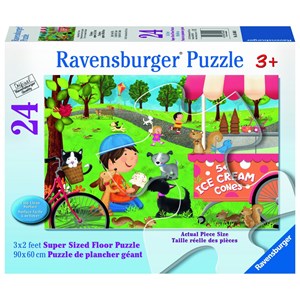 Ravensburger (05448) - "Dogs Love Ice Cream" - 24 pezzi
