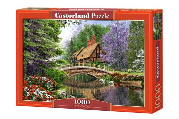 Castorland (C-102365) - Dominic Davison: "Chalet near the river" - 1000 pezzi