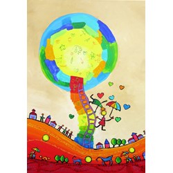 Grafika Kids (01758) - Anne Poire, Patrick Guallino: "Les Ombrelles du Bonheur" - 12 pezzi