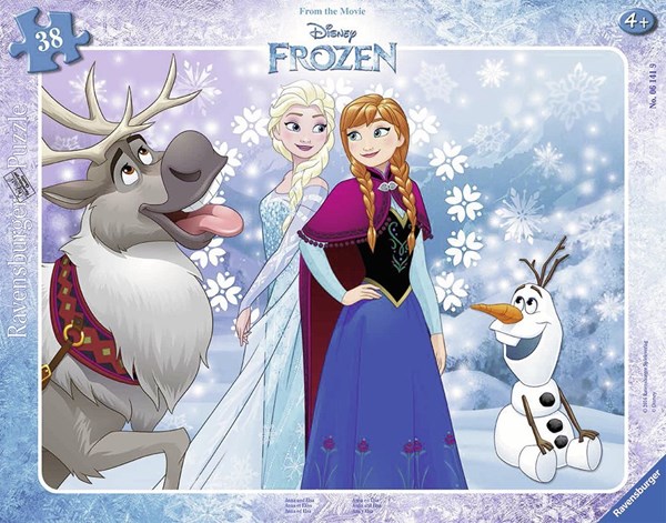 Ravensburger (06141) - "Frame Jigsaw Puzzle - Frozen" - 38 pezzi