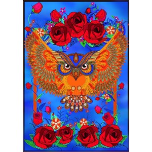 Grafika (01505) - "Owl & Roses" - 1000 pezzi