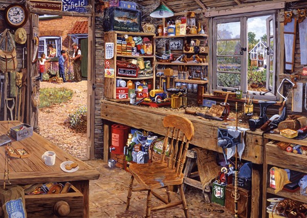 Ravensburger (14859) - "Dad's Shed" - 500 pezzi