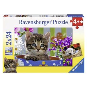 Ravensburger (08971) - "Cat and Dog" - 24 pezzi