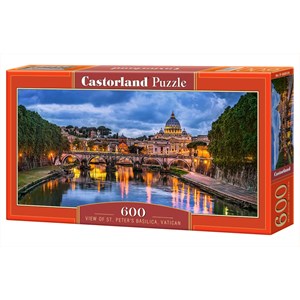 Castorland (B-060054) - "View of St Peter's Basilica, Vatican" - 600 pezzi