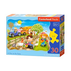 Castorland (B-03563) - "A Day on the Farm" - 30 pezzi