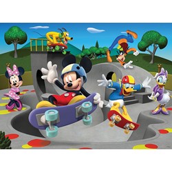 Ravensburger (10871) - "Mickey and his friends are making the skateboard" - 100 pezzi