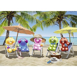 Ravensburger (19701) - "Gelinis in summer vacation" - 1000 pezzi