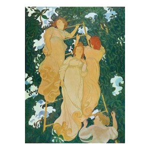 Puzzle Michele Wilson (A235-250) - Maurice Denis: "Ladder in the leaves" - 250 pezzi