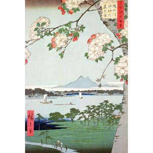 Puzzle Michele Wilson (A974-150) - Utagawa (Ando) Hiroshige: "Apple Trees in Bloom" - 150 pezzi