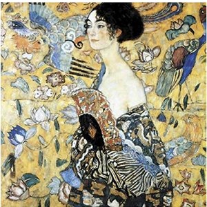 Puzzle Michele Wilson (A515-350) - Gustav Klimt: "Lady with Fan" - 350 pezzi
