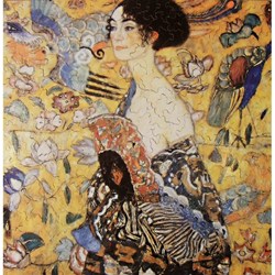 Puzzle Michele Wilson (A515-350) - Gustav Klimt: "Lady with Fan" - 350 pezzi