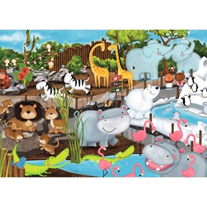Ravensburger (08778) - "Day at the Zoo" - 35 pezzi