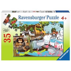 Ravensburger (08778) - "Day at the Zoo" - 35 pezzi