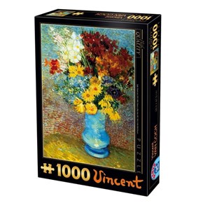 D-Toys (66916-VG02) - Vincent van Gogh: "Flowers in a Blue Vase" - 1000 pezzi