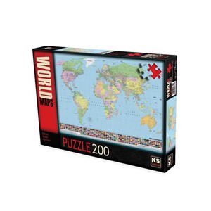 KS Games (11332) - "World map (in Turkish)" - 200 pezzi