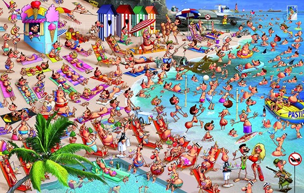 Piatnik (536748) - François Ruyer: "The beach" - 1000 pezzi