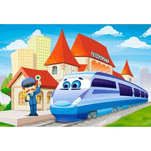 Castorland (B-040216) - "At the Railway Station" - 40 pezzi