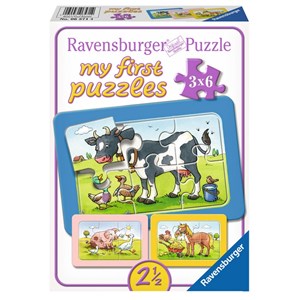 Ravensburger (06571) - "Animals" - 6 pezzi