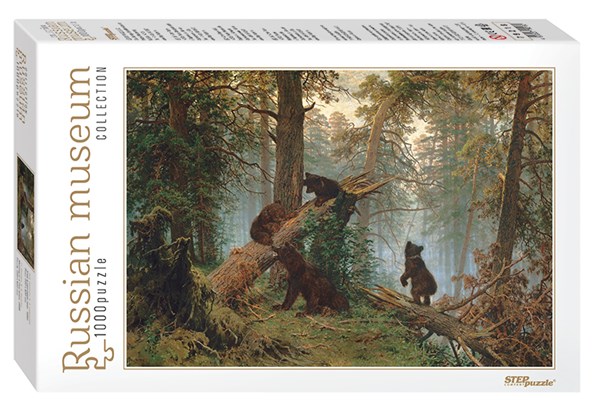 Step Puzzle (79218) - Ivan Shishkin: "Morning in a Pine Forest" - 1000 pezzi