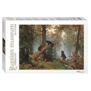 Step Puzzle (79218) - Ivan Shishkin: "Morning in a Pine Forest" - 1000 pezzi