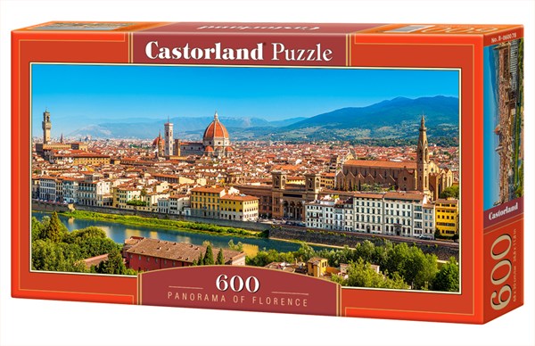Castorland (B-060078) - "Panorama of Florence" - 600 pezzi