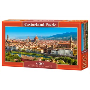 Castorland (B-060078) - "Panorama of Florence" - 600 pezzi