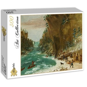 Grafika (02226) - George Catlin: "The Expedition Encamped below the Falls of Niagara. January 20, 1679, 1847-1848" - 300 pezzi