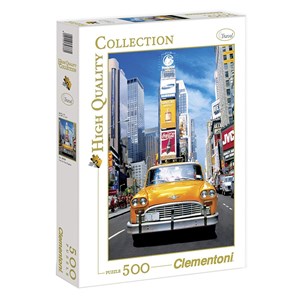 Clementoni (30338) - "Taxi in Times Square" - 500 pezzi